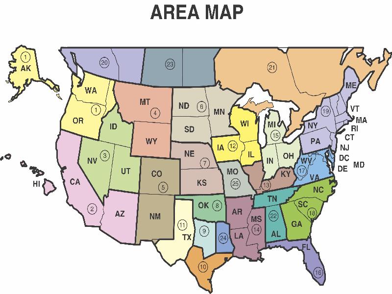 Area Map Color Area Map Color